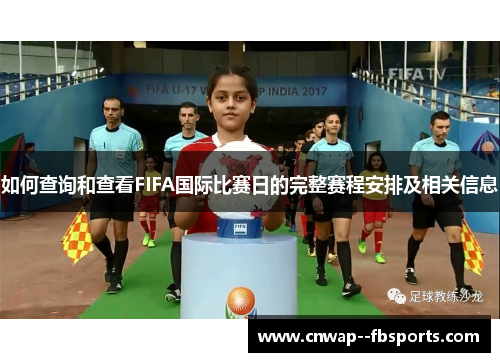 如何查询和查看FIFA国际比赛日的完整赛程安排及相关信息